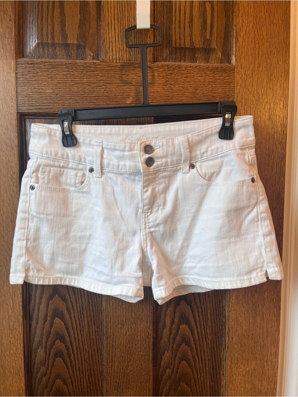 Vintage y2k Low Rise Victoria's Secret White Denim Jean Shorts